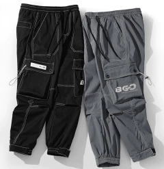 Pantalon Cargo Techwear Gabardina GOB 129 Gris Niños en internet