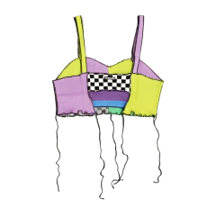 Crop Top Tejido Retazos - comprar online