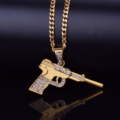Cadena C/ Dije Gun Pistola Mod 2