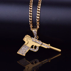 Cadena C/ Dije Gun Pistola Mod 2