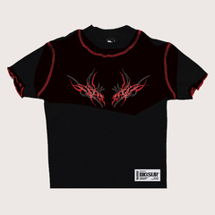 Crop Top polera Tribal Red