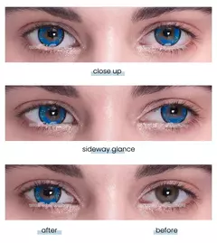 Lentes de Contacto Fantasia Cosplay Azul Galaxia - tienda online