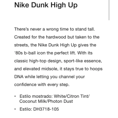 Nike Dunk High Up Rebel Lemon Yellow (W) 10.5 us / 40.5 arg (27.5cm) u$d 280 - comprar online