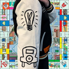 Campera Universitaria Varsity Monopoly Original - 350dls - KITCH TECH