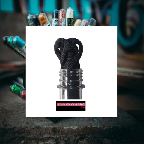 Par Cordones Reflex Classic Black