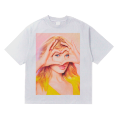 Remera Oversize Taylor Swift Blanco - Talle Unico