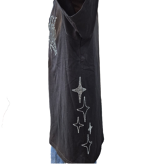 Remera Oversize Strass Supply - KITCH TECH