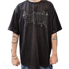Remera Oversize Strass Supply en internet