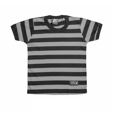 Remera Corta Rayada Blanco - (copia)