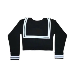 Crop Top Seifuku Negro - buy online