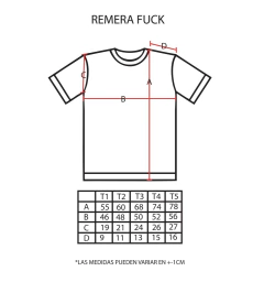 Imagen de Remera Fuck Negro