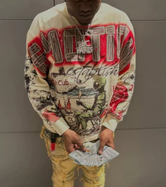 Remera Mixed Emotion Manga Larga "Art Club" Cream Long Sleeve 160 U$D en internet