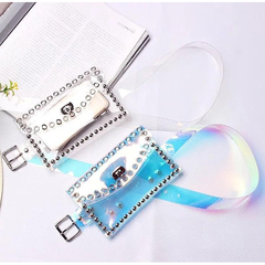 Riñonera Bandolera Cartera Cintura Regulable Transparente - comprar online