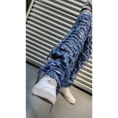 Pantalon Jean Ripped Skinny Chupin Chieno Azul/blanco - comprar online