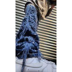 Pantalon Jean Ripped Skinny Chupin Chieno Azul/blanco en internet
