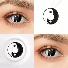 Lente de Contacto Fantasia Cosplay Yin Yang - comprar online