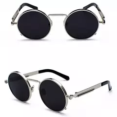 Anteojos de sol Redondos Varilla Metalica Steampunk Retro Vintage