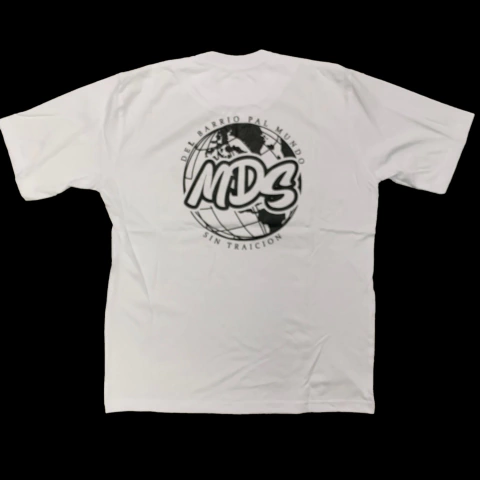 Remera MDS Del Barrio Pal Mundo Blanco