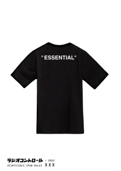 Remera Tee "Essential" Negro - comprar online