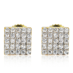 Aros Plata 925 Baño Oro 14k Grande Rosca Hip Hop Trap Hype 10 - KITCH TECH