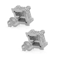 Aros Aleación Zinc Baño Oro 14k Rosca Hip Hop Trap Hype 4 - comprar online