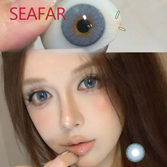 Lentes de Contacto Efecto Real - Celeste Seafar 14,5MM - KITCH TECH