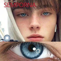 Lentes de Contacto Efecto Real - Azul Semporna - KITCH TECH