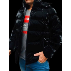 Campera Puffer Hombre C/piel Pluma Sintética - online store