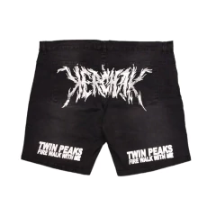 Bermuda Short Estampado Negro Volsano Negro