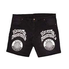 Bermuda Short Estampado Negro Volsano Negro - buy online