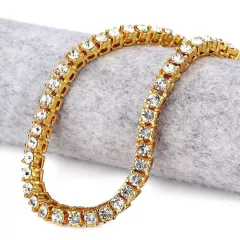 Cadena Tennis 1 Fila Simple Row Stras Varios Colores