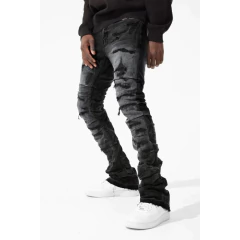 Jean Stacked Jordan Craig Black Shadow Ripped - 160USD en internet