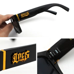 Anteojos De Sol Locs Negros Lisos Finos N° 91210 - tienda online