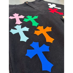 Bermuda 3/4 Jorts Full Black Cruces Chrome 1 - comprar online