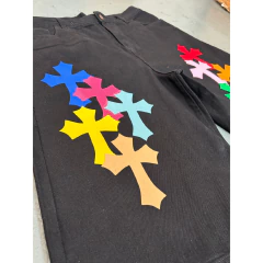 Bermuda 3/4 Jorts Full Black Cruces Chrome 2 en internet