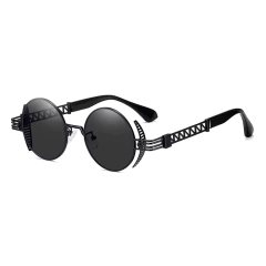 Anteojos de Sol Redondos Steampunk Retro Metalicos - comprar online