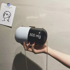 Imagen de Nuevo Bolso Cartera Black Pills Handbag Hype Moda Aesthetic Amplio