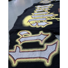 Remera Trapstar 2.0 Negro/Gris + Glitter - KITCH TECH