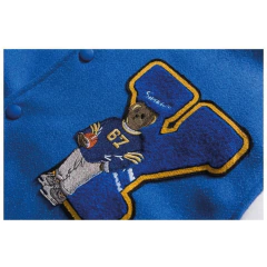 CAMPERA VARSITY JACKET UNIVERSITARIA BEAR AZUL - KITCH TECH