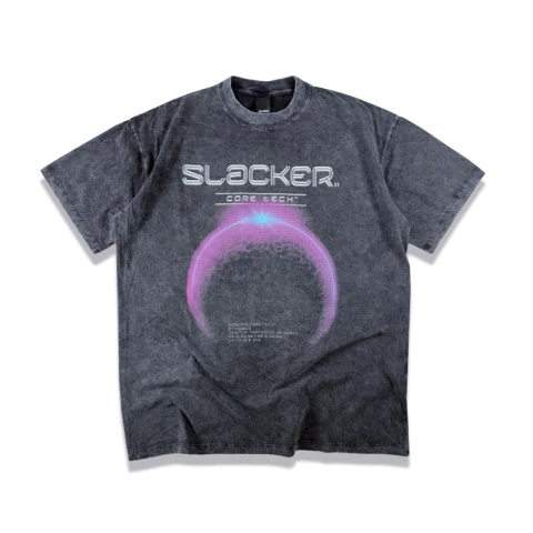 Remera Core Tech Violeta Gris