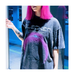 Remera Core Tech Violeta Gris en internet