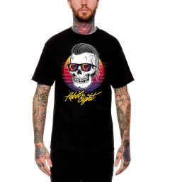Remera Rebel Eight 8 Sleeze BLK
