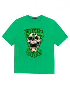 SMOKE SKULL TEE VERDE