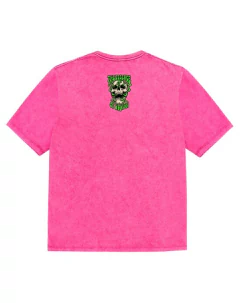 SMOKE SKULL TEE ROSA - comprar online
