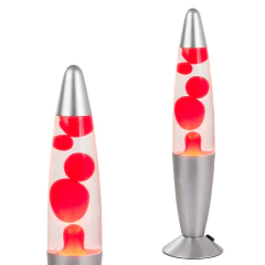 Lampara De Lava Liquido C/movimiento Rojo Decoracion Velador - comprar online