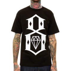 Remera Rebel Eight Standard Issue Logo Black