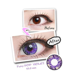 Lentes de Contacto Fantasi Cosplay Star II Violeta Amarillo - comprar online