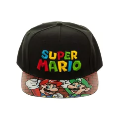 Gorra Snapback Nintendo Super Mario / Visera Vinilo Estampado - Bioworld USA - comprar online