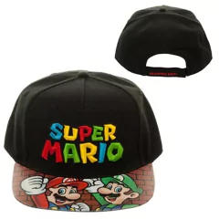 Gorra Snapback Nintendo Super Mario / Visera Vinilo Estampado - Bioworld USA en internet