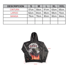 Buzo Canguro con Parches y cadena - KITCH TECH